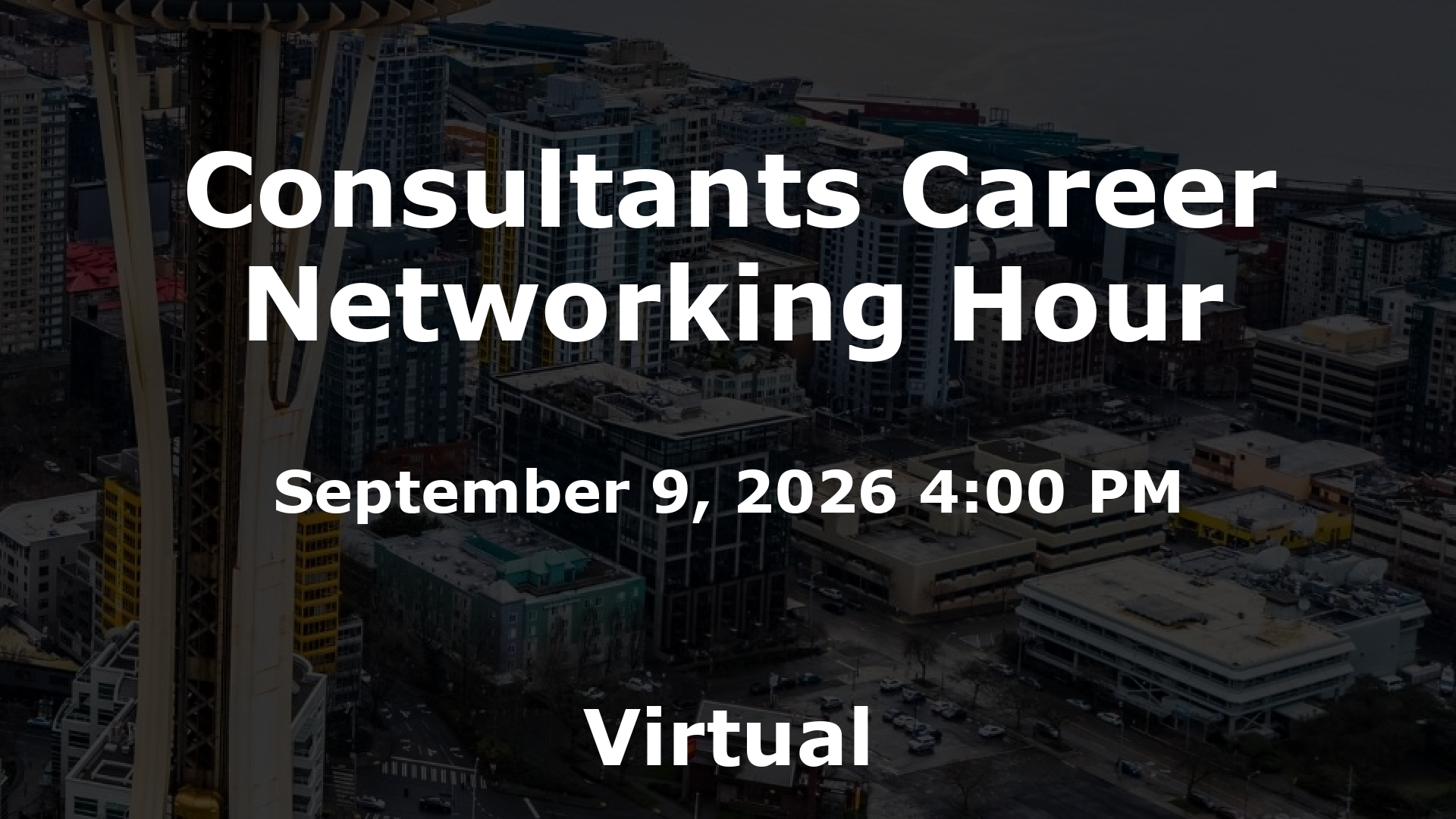 Consultants Career Networking Hour event image